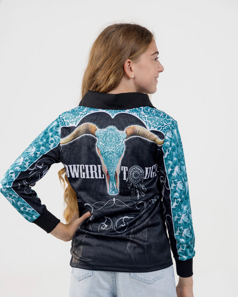 Cowgirl Tough Turquoise Fishing Shirt - Quick Dry & UV Rated