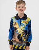 Kids Little Digger Fishing Shirt - Quick Dry & UV Rated