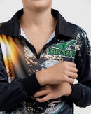 Kids Velociraptor Fishing Shirt - Quick Dry & UV Rated