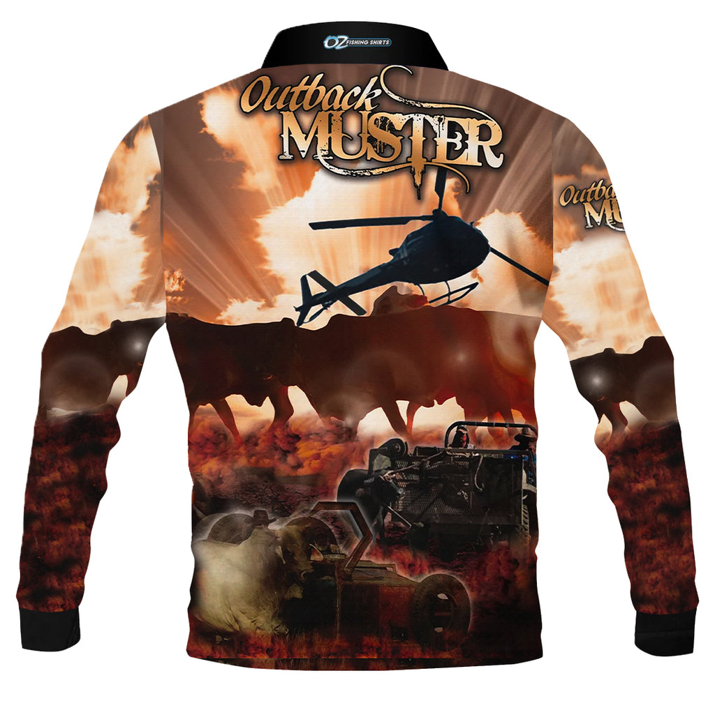 Outback Muster Fishing Shirt - Quick Dry & UV Rated – Oz Fishing Shirts