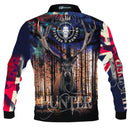 Blue Hunter Stag Fishing Shirt - Quick Dry & UV Rated
