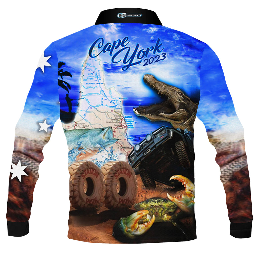 Cape York Blue 2023 Fishing Shirt - Quick Dry & UV Rated – Oz