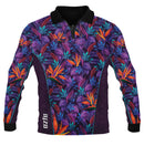 Floral Polo Fishing Shirt - Quick Dry & UV Rated
