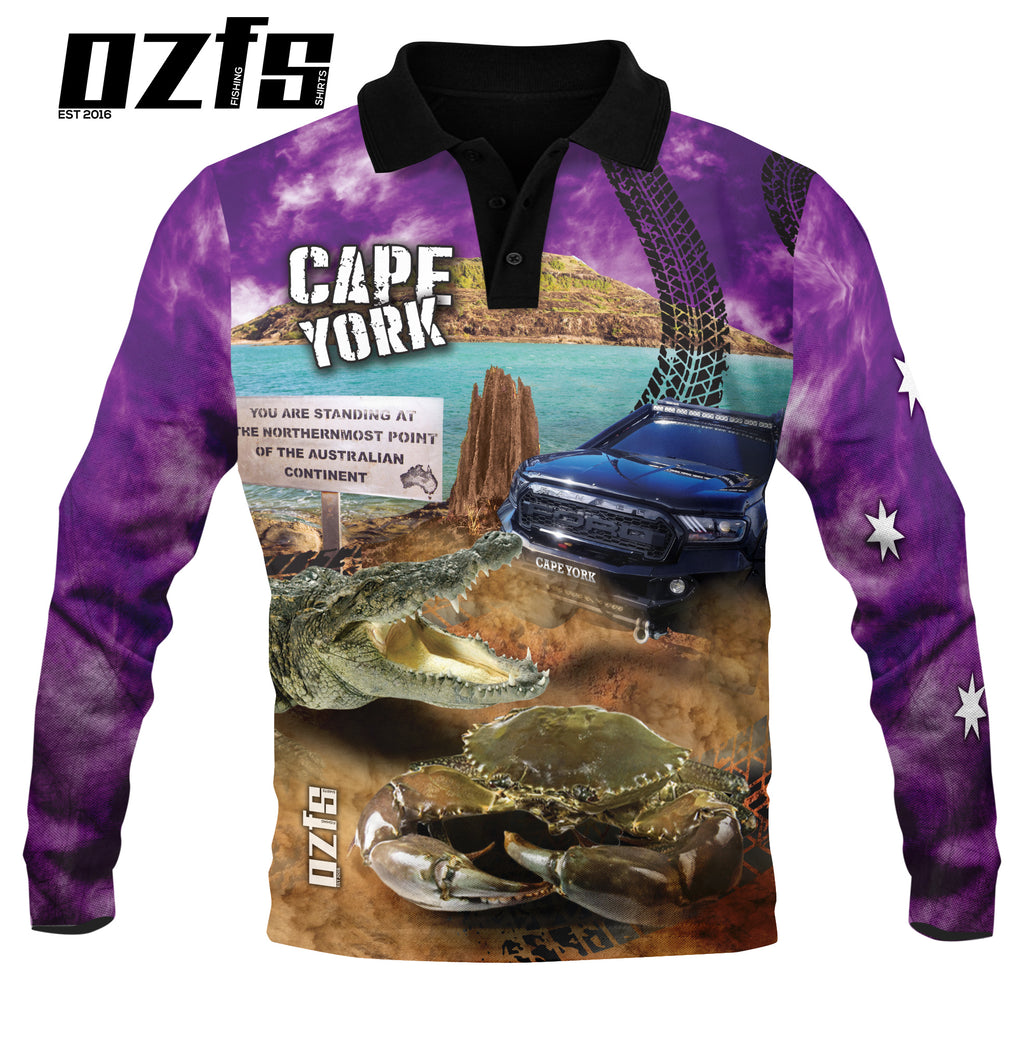 Cape York Purple Fishing Shirt - Quick Dry & UV Rated – Oz Fishing