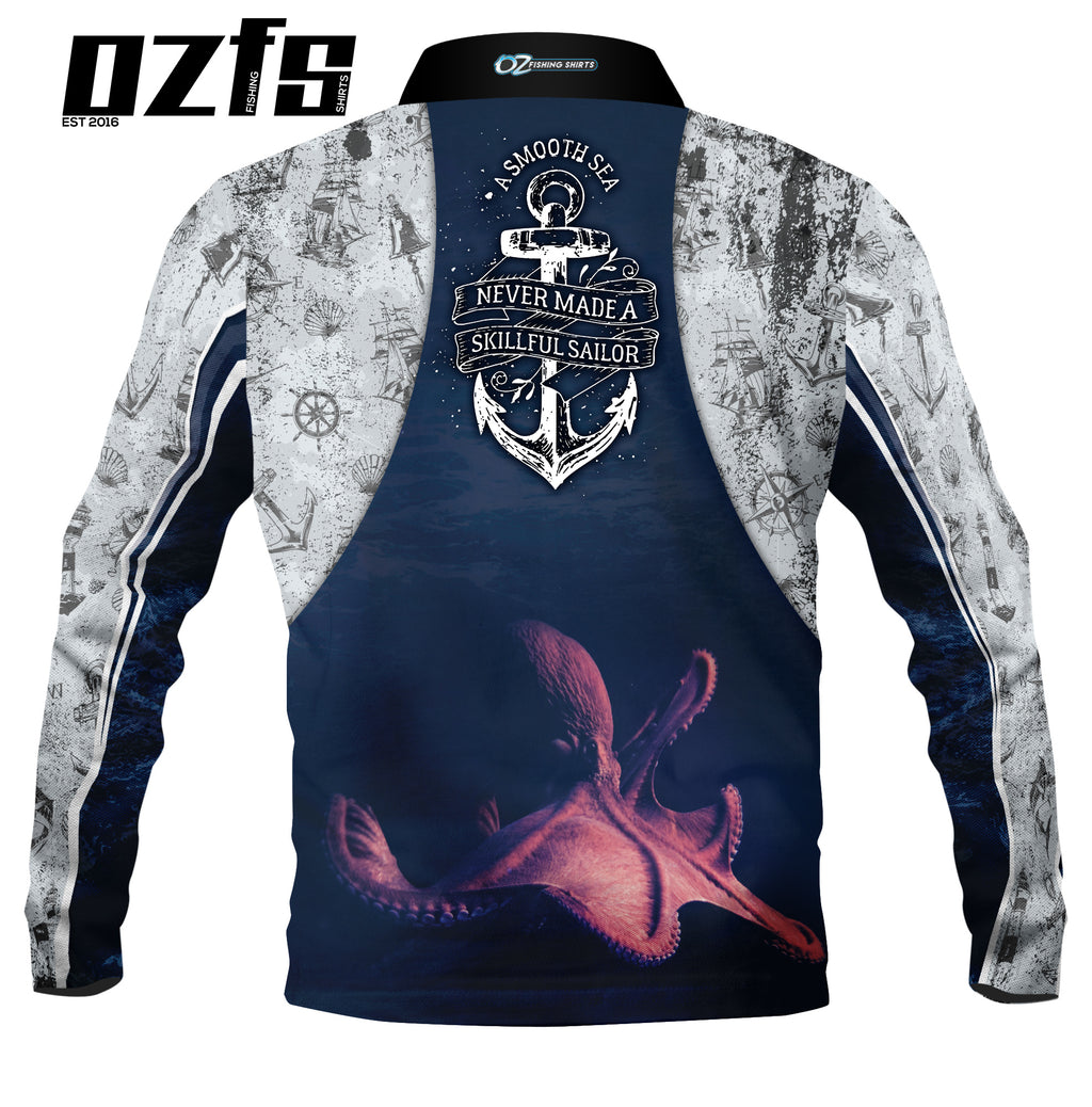 A Smooth Sea Long Sleeve Fishing Shirt - Quick Dry & UV Rated – Oz