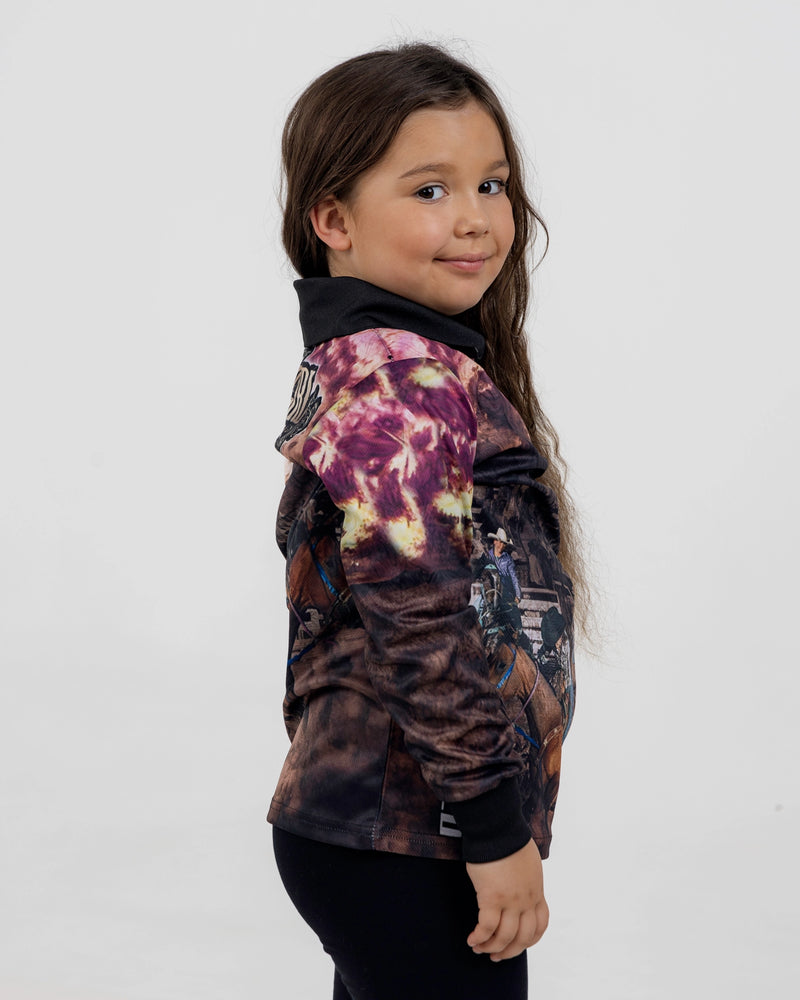 Kids Cowgirl Fishing Shirt - Quick Dry & UV Rated