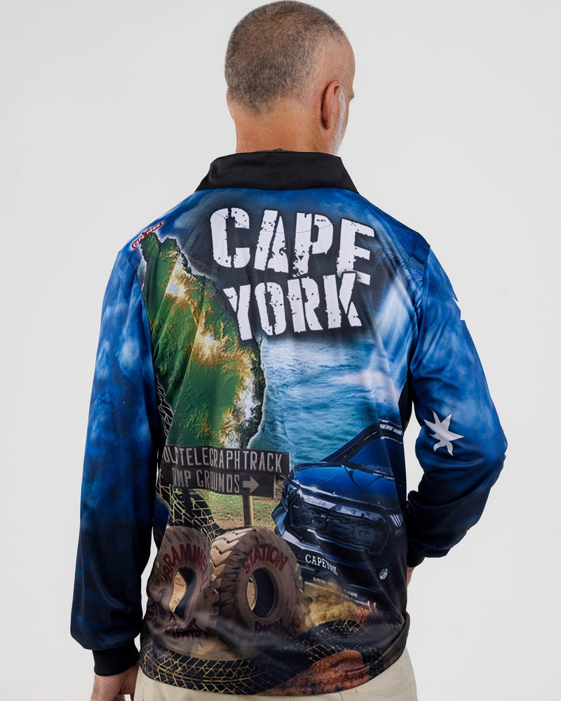 Cape York Blue Fishing Shirt - Quick Dry & UV Rated