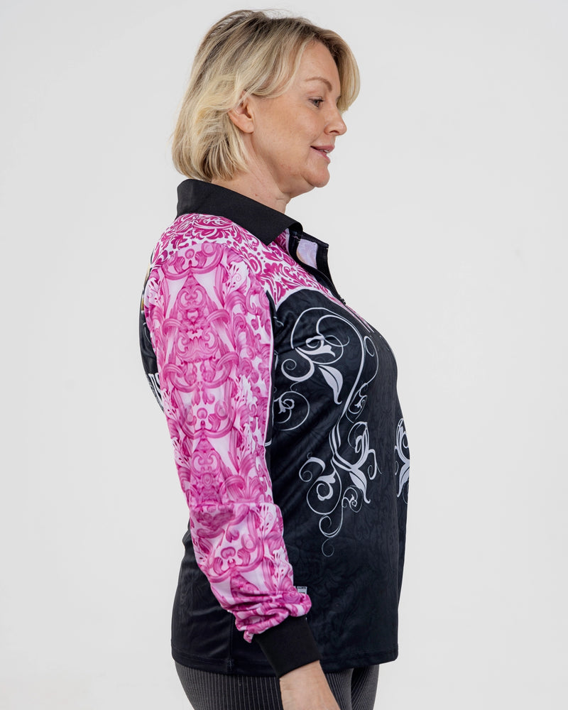 Cowgirl Tough Pink Fishing Shirt - Quick Dry & UV Rated