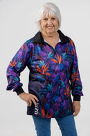 Floral Polo Fishing Shirt - Quick Dry & UV Rated