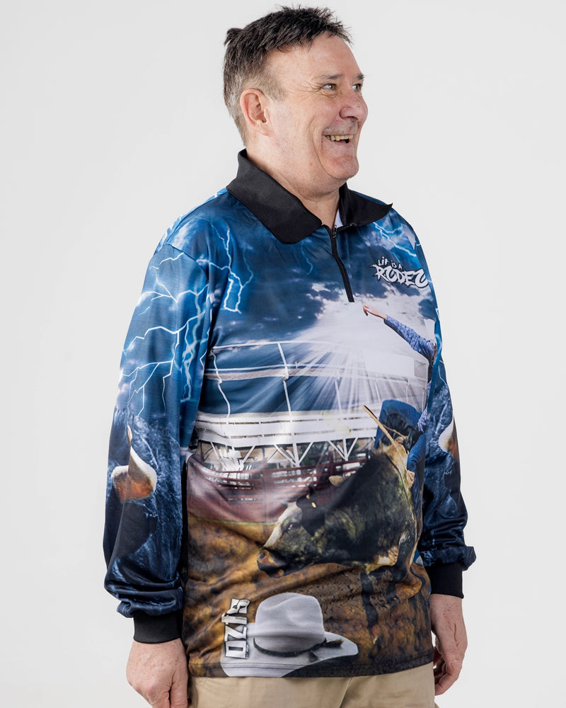 Rodeo Bullrider Fishing Shirt - Quick Dry & UV Rated