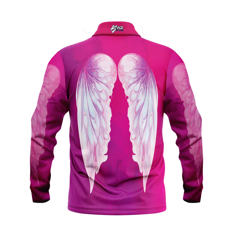 Kids Angel wings Fishing Shirt - Quick Dry Polo & UV Rated