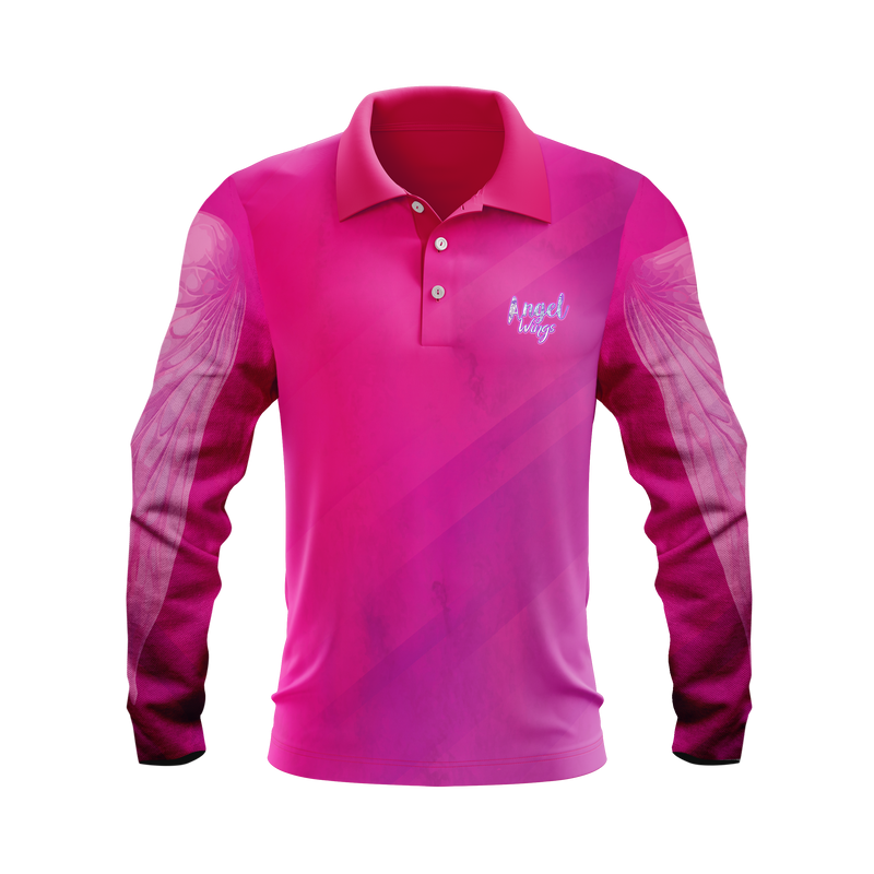 Kids Angel wings Fishing Shirt - Quick Dry Polo & UV Rated