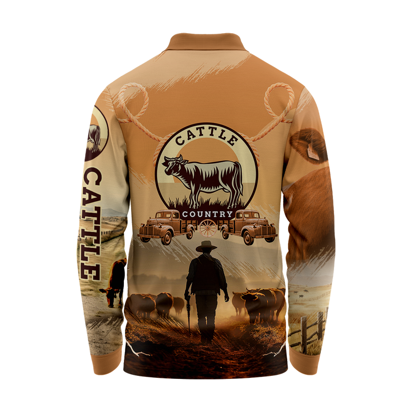 Cattle Country Fishing Shirt - Quick Dry & UV Rated