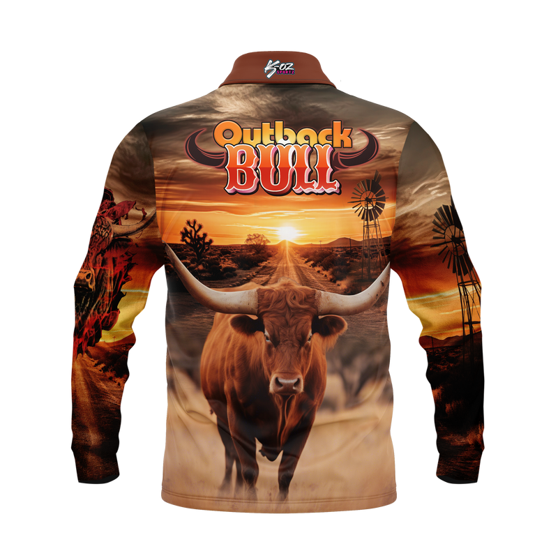Outback bull Polo shirt - Quick Dry & UV Rated