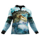 Croc & Barra Polo Fishing Shirt - Quick Dry & UV Rated