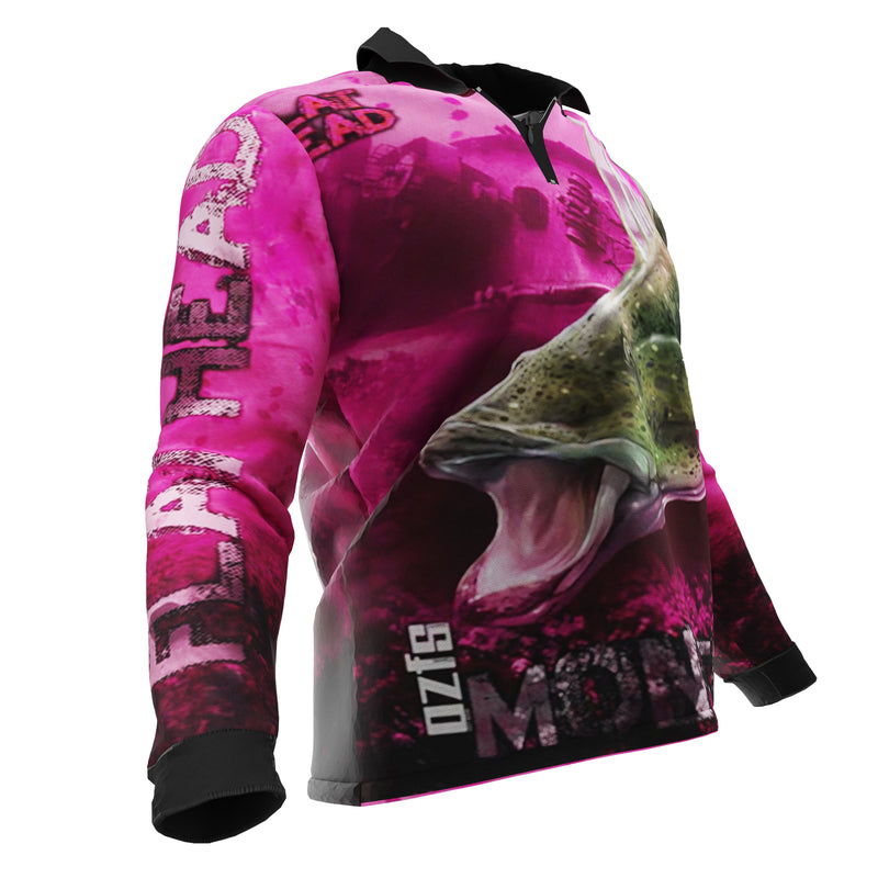 Flathead Pink Fishing Shirt - Quick Dry & UV Rated – Oz Fishing Shirts