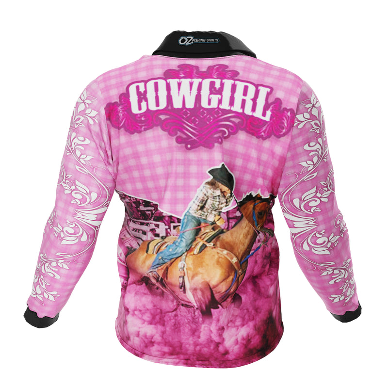 Kids Cowgirl Fishing Shirt - Quick Dry & UV Rated