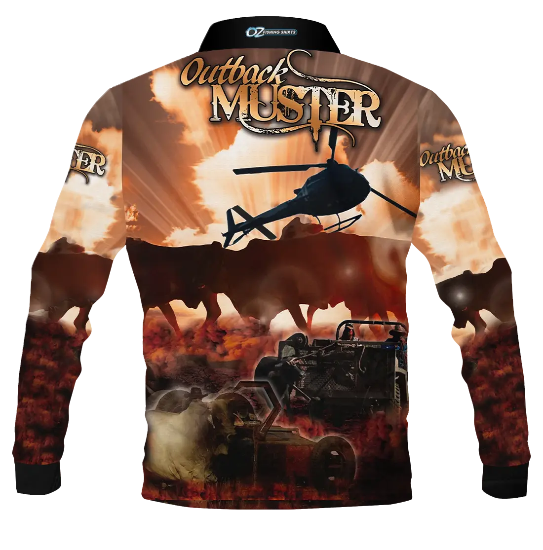 Outback Muster Fishing Shirt - Quick Dry & UV Rated – Oz Fishing Shirts