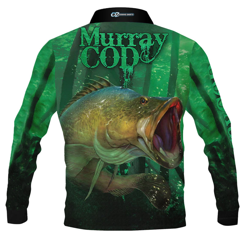 Murray Cod Green Fishing Shirt - Quick Dry & UV Rated – Oz Fishing Shirts