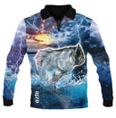 Barramundi Blue Fishing Shirt - Quick Dry & UV Rated