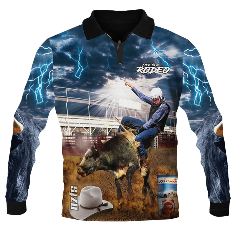 Rodeo Bullrider Fishing Shirt - Quick Dry & UV Rated