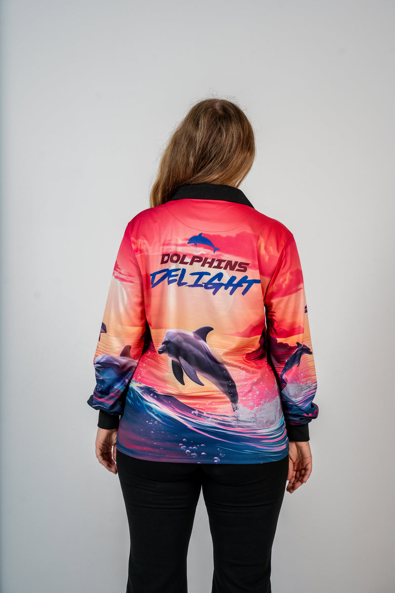 Dolphin Delight Fishing Shirt - Quick Dry & UV Rated