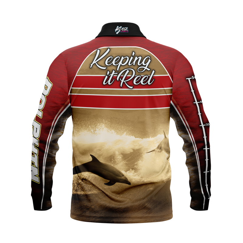 Dolphins- Polo Fishing shirt - Quick Dry - UV rated