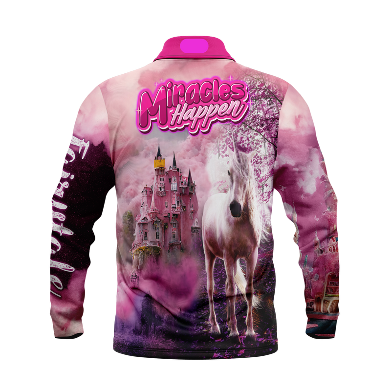 Kids Miracle happens Fishing Shirt - Quick Dry Polo & UV Rated