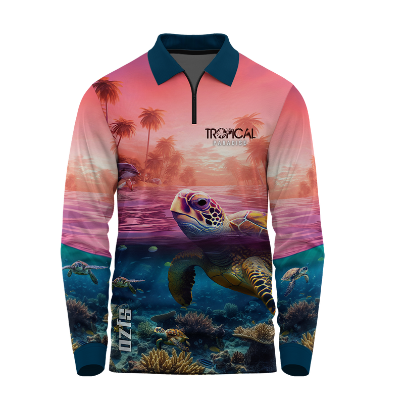 Tropical Paradise Fishing Shirt - Quick Dry & UV Rated
