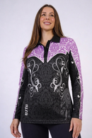 $28 Special Cowgirl Tough Purple Fishing Shirt -