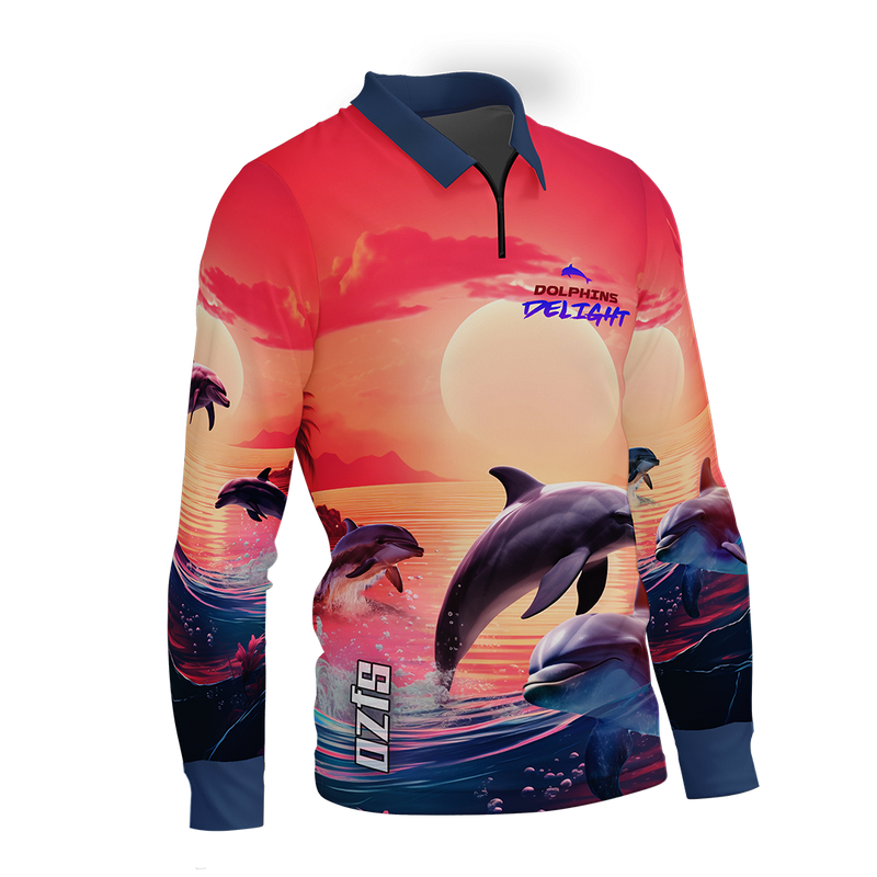 Dolphin Delight Fishing Shirt - Quick Dry & UV Rated