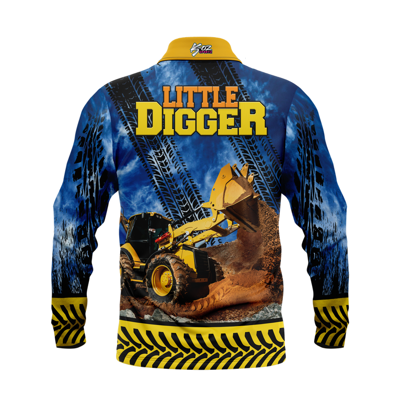 Kids Little Digger Fishing Shirt - Quick Dry & UV Rated
