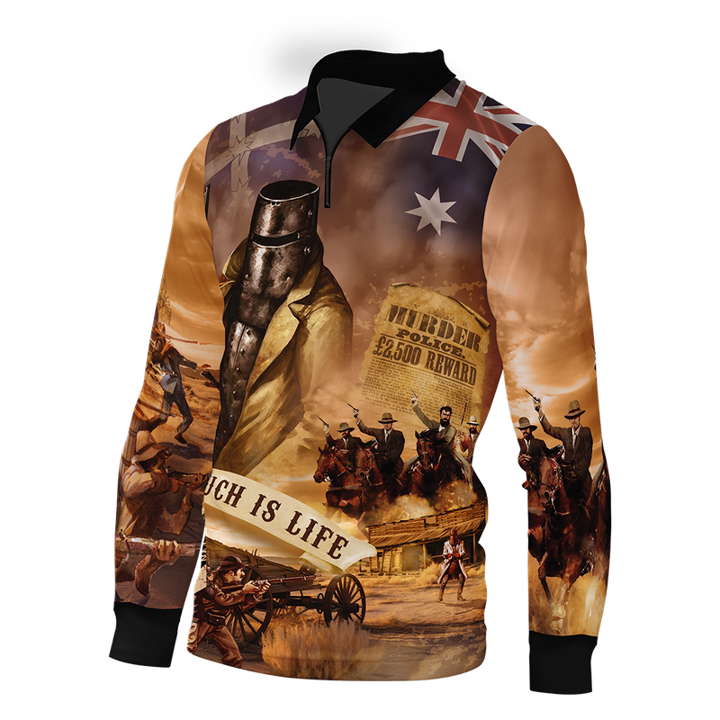 Such is Life Ned Kelly (Brown Limited Edition) Fishing Shirt