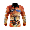 Ned Kelly Outlaw Brown Fishing Shirt - Quick Dry & UV Rated