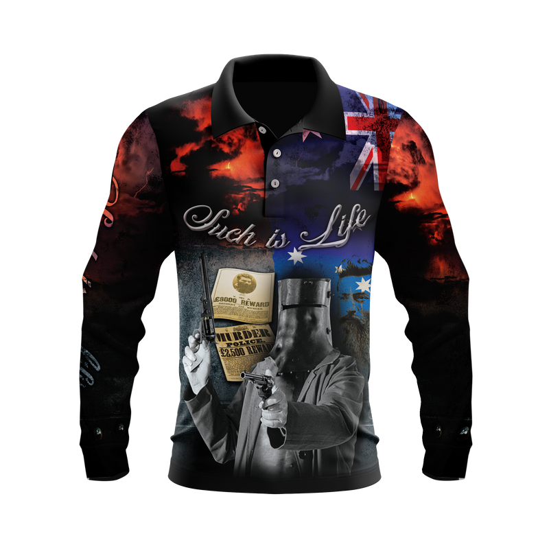 Ned Kelly Outlaw Fishing Shirt - Quick Dry & UV Rated