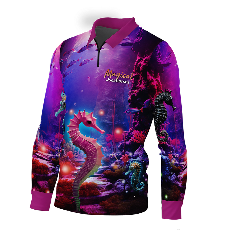 Magical Seahorse Fishing Shirt - Quick Dry & UV Rated