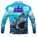 Kids SHARK Fishing Shirt - Quick Dry Polo & UV Rated