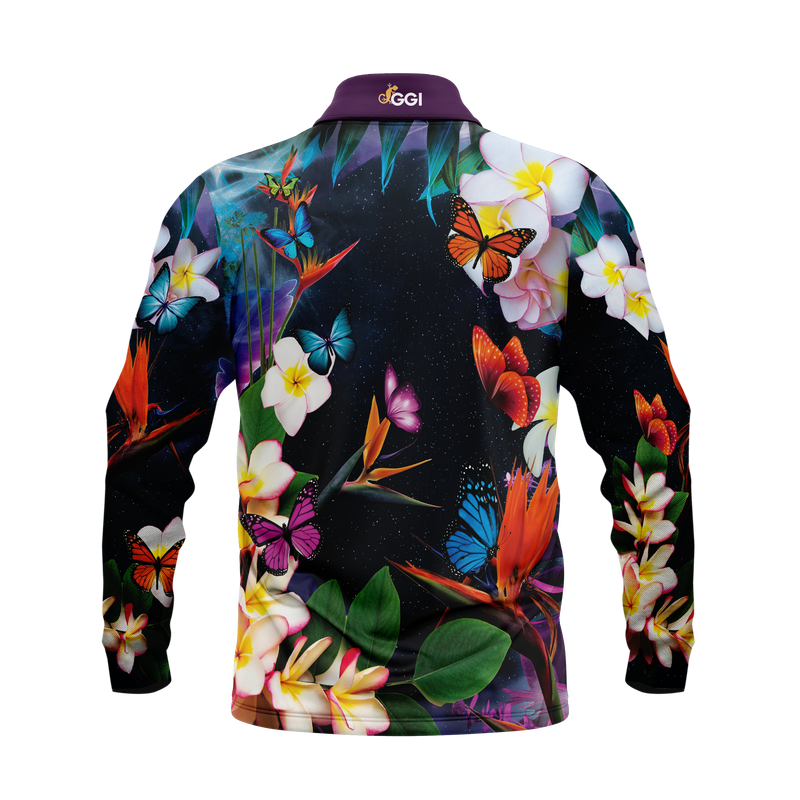 Butterfly Polo Fishing Shirt - Quick Dry & UV Rated