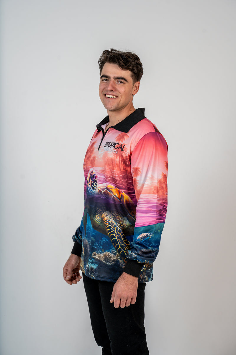 Tropical Paradise Fishing Shirt - Quick Dry & UV Rated