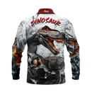 Kids Dino Fishing Shirt - Quick Dry & UV Rated