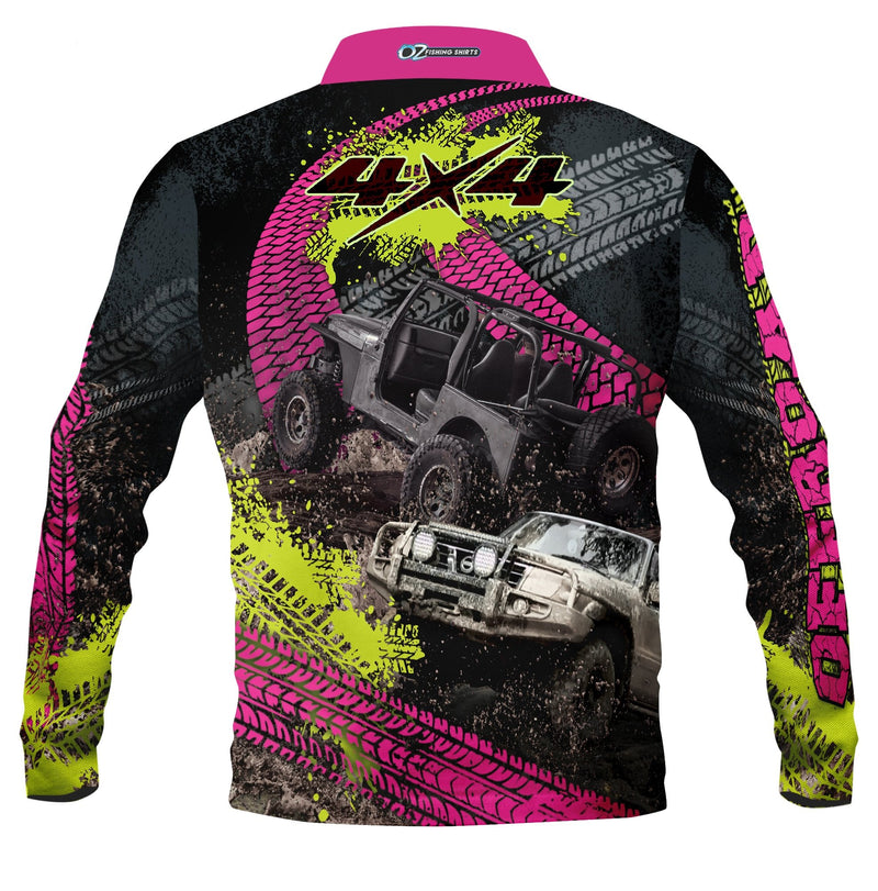 Offroad Pink Fishing Shirt - Quick Dry & UV Rated