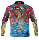 Cowgirl Aztec Polo Shirt