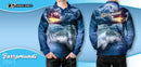 Kids Barramundi Blue Fishing Shirt - Quick Dry & UV Rated
