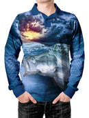 Barramundi Blue Fishing Shirt - Quick Dry & UV Rated