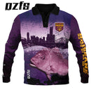 Brisbane Broncos Fishing  -Fishing shirt -Quick dry - Uv rated