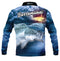 Kids Barramundi Blue Fishing Shirt - Quick Dry & UV Rated