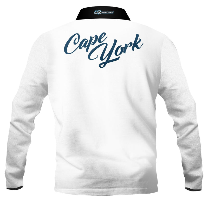 Cape York White Fishing Shirt - Quick Dry & UV Rated