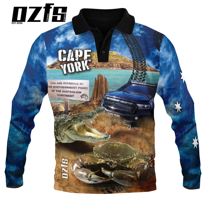 Kids Cape York Blue Fishing Shirt - Quick Dry & UV Rated – Oz Fishing Shirts