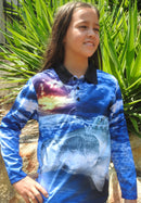 Barramundi Blue Fishing Shirt - Quick Dry & UV Rated
