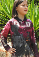 QLD Hunter Pink Camo Fishing Shirt - Quick Dry & UV Rated